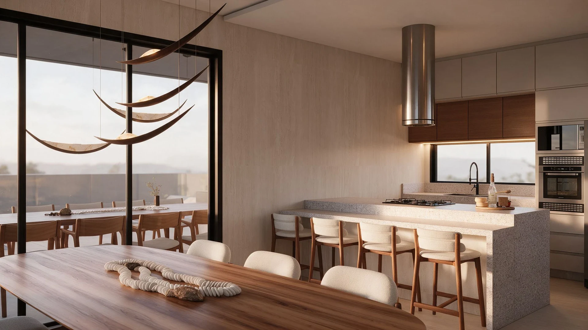 Casa Arezzo — Jantar e cozinha integrada em Gran Park Toscana · Vespasiano