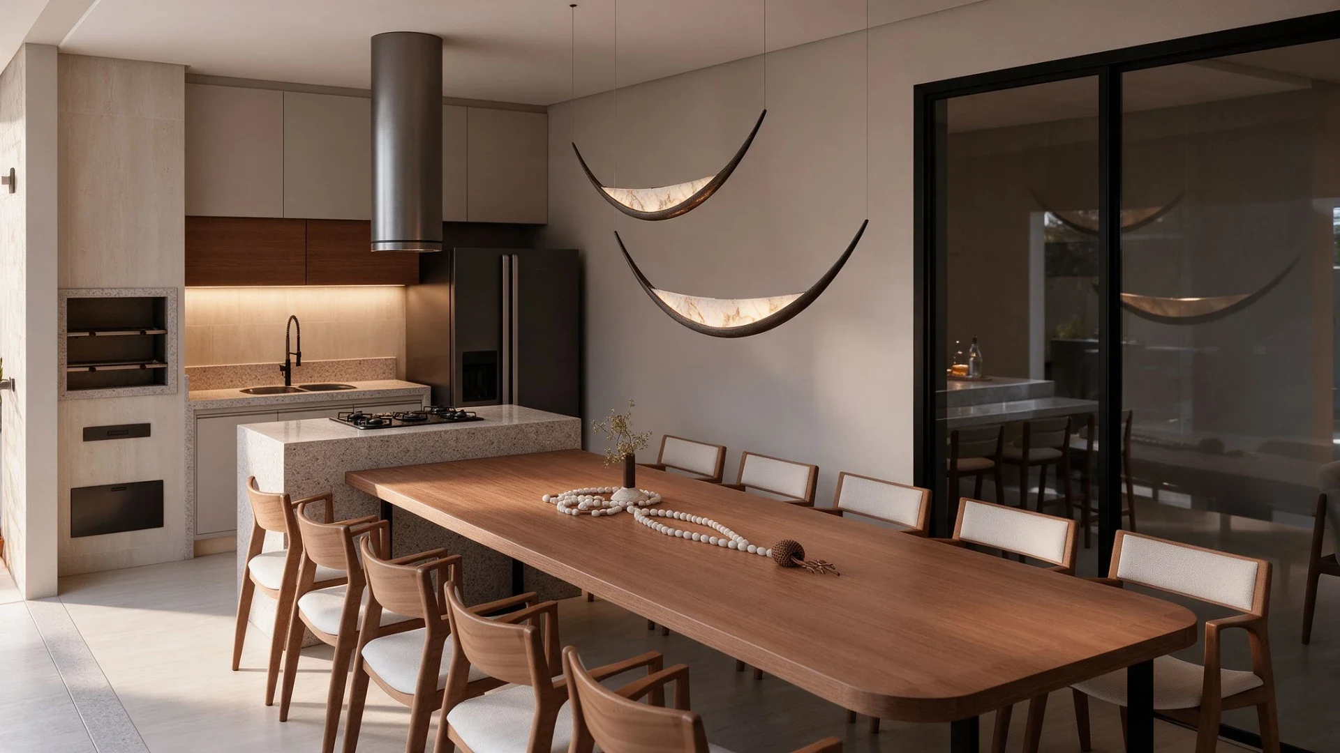 Casa Arezzo — Área gourmet com churrasqueira em Gran Park Toscana · Vespasiano