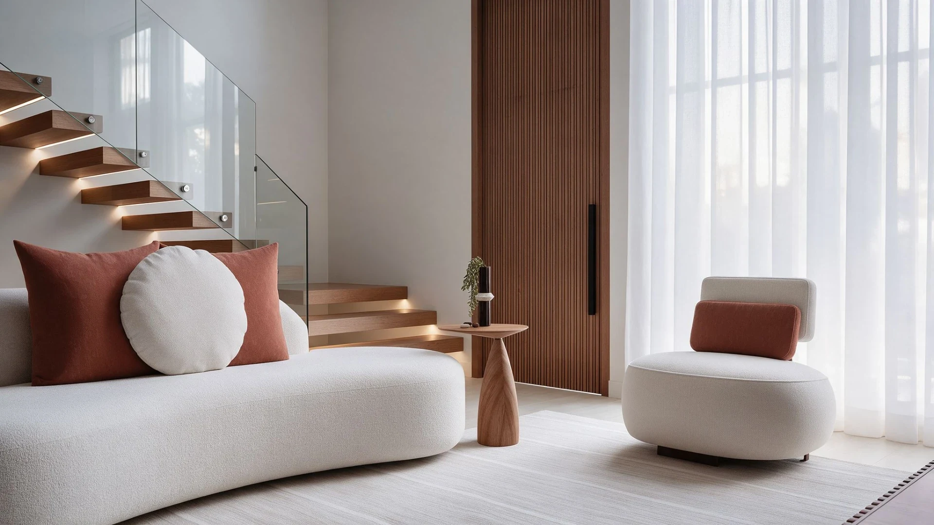 Casa Arezzo — Sala de estar e escada em Gran Park Toscana · Vespasiano